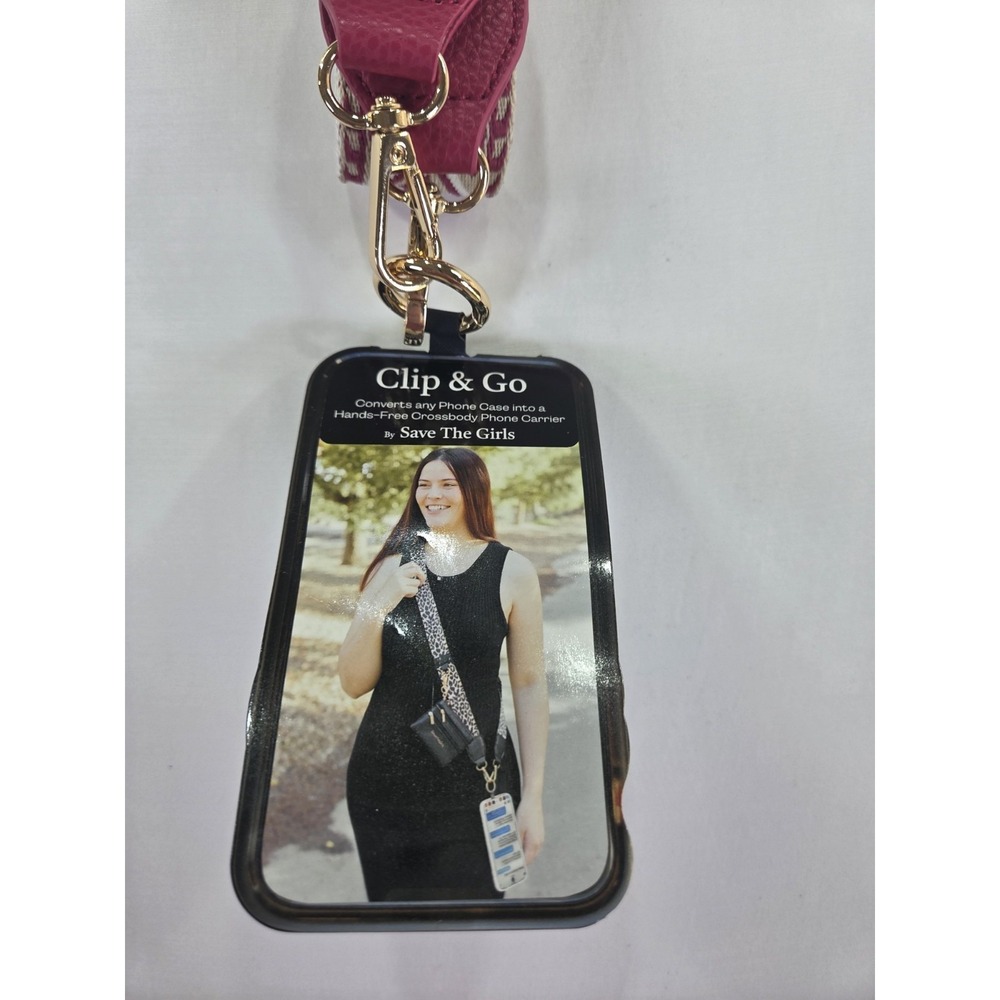 Save the Girls Crossbody Chain Pouch Clip Go Wallet - Picture 2 of 5